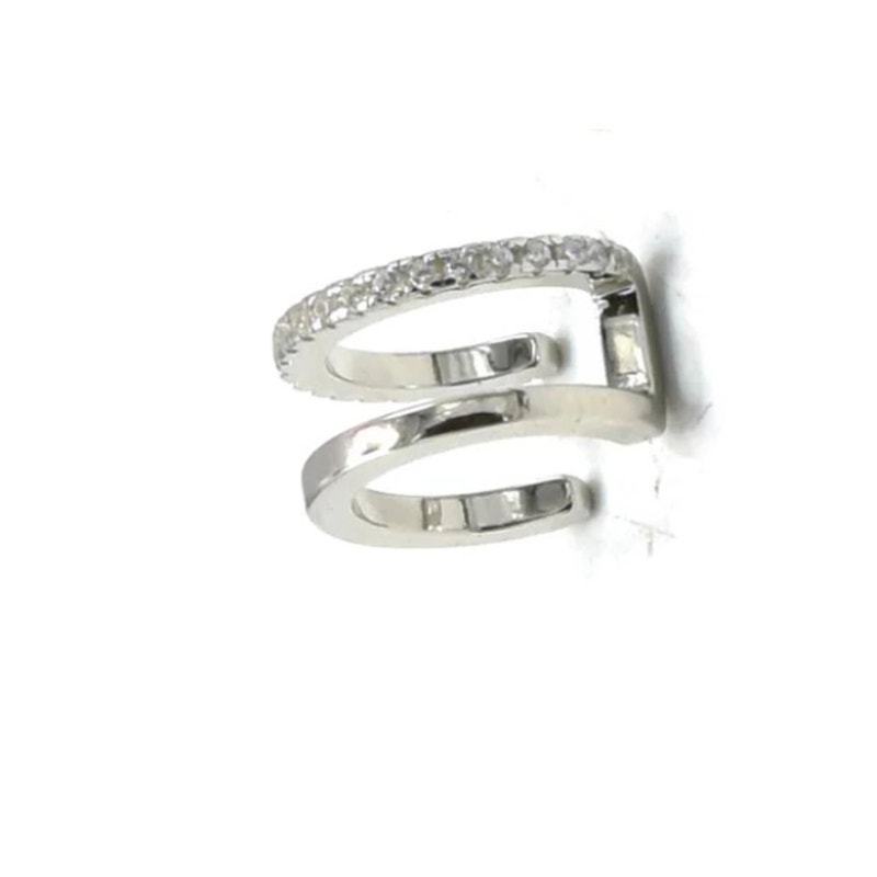 Ear Cuff 925 Sterling Silver Single Non Pierced Adjustable Minimalist Earring